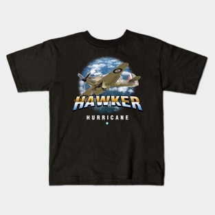 Hawker Hurricane  Royal  Airforce Pilot Gift Battle of Britain Kids T-Shirt